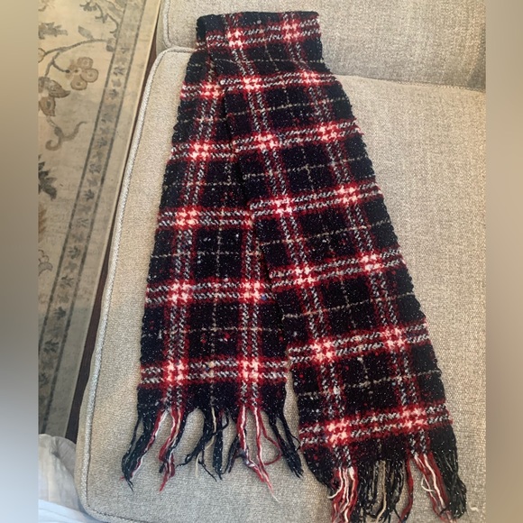 ✨ Burberry London Merino Wool Blend Checkered Scarf - Picture 3 of 9